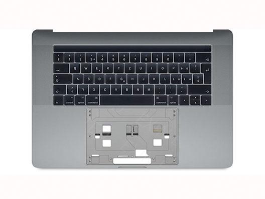 TopCase MacBook Pro 15“ Retina - A1990 (2018/19) Space Grau