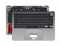 TopCase MacBook Air 13“ Retina A2681 (Mid 2022) Space Grau